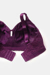 Zivame True Curv Primrose Double Layered Non Wired 3/4Th Coverage Super Support Bra - Dark Purple — thumbnail 5